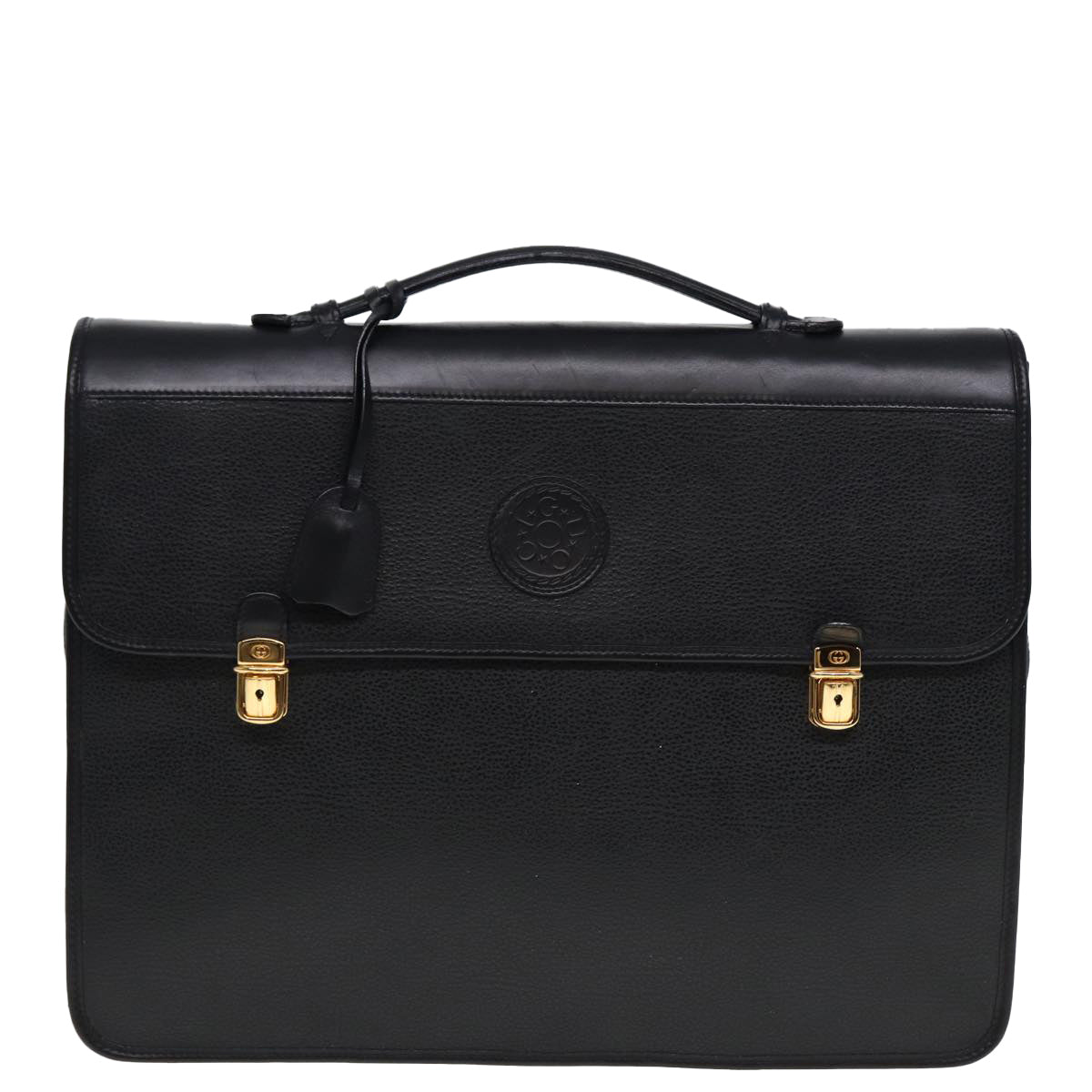 GUCCI Hand Bag Leather 2way Black 015 14 0801 79457