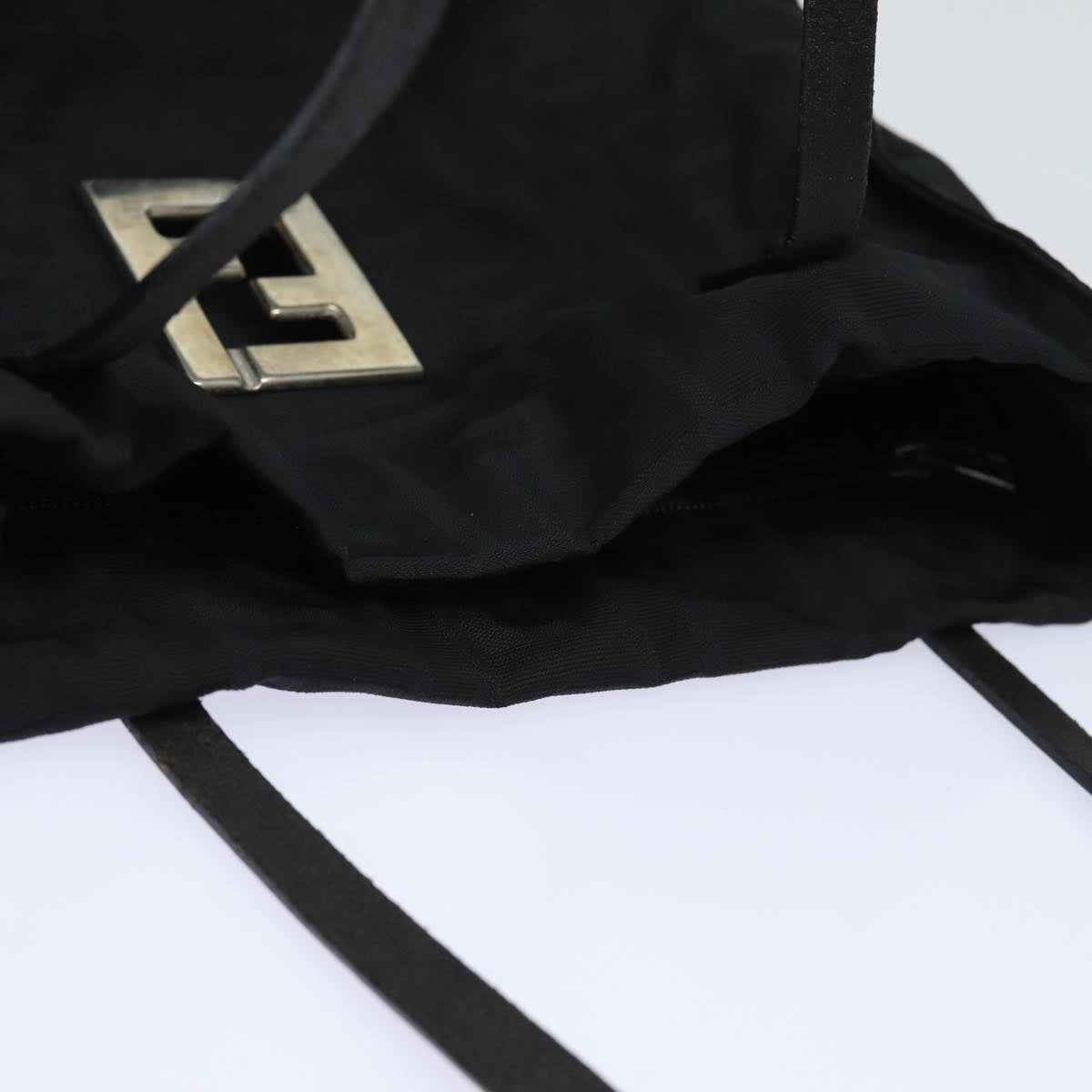 FENDI Zucca Canvas Tote Bag Black 79458
