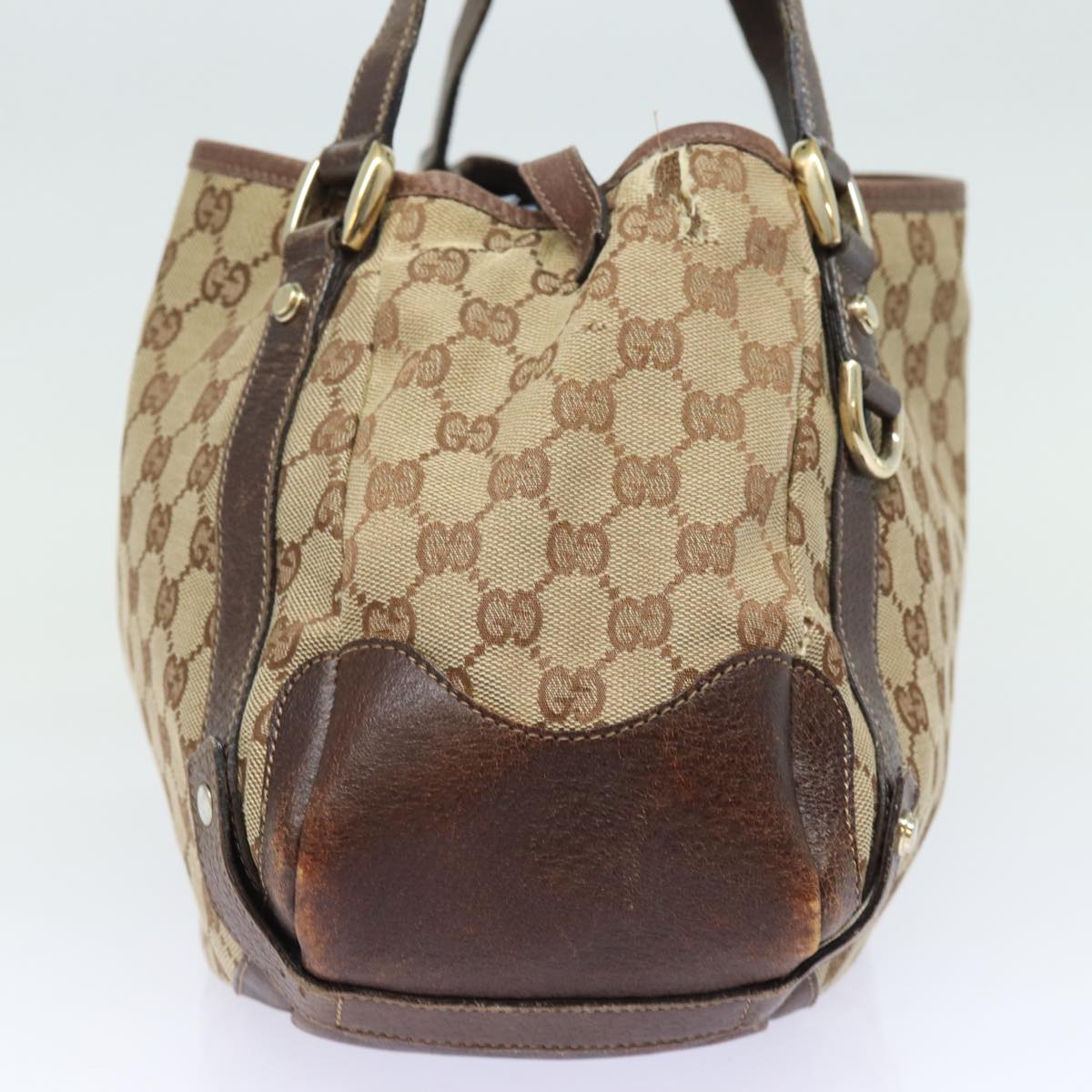 GUCCI GG Canvas Tote Bag Beige 130736 79459