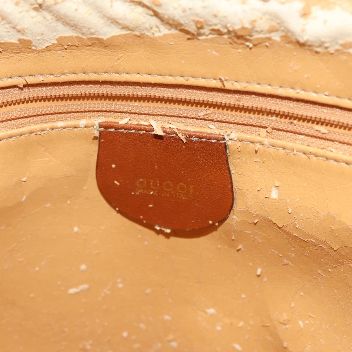 GUCCI Bamboo Hand Bag Leather 2way Red 79497