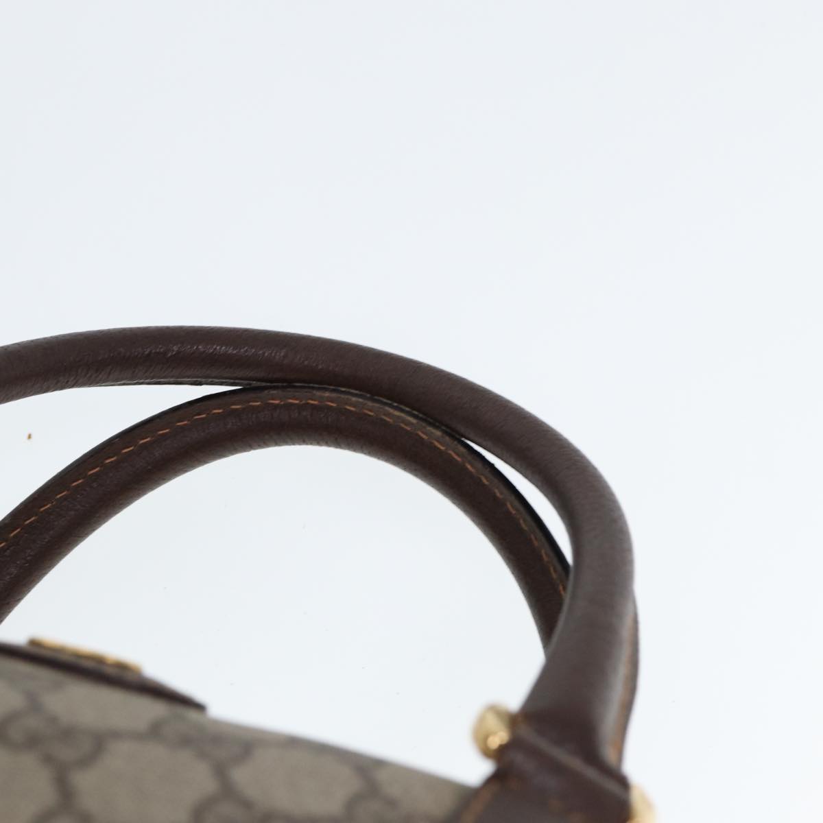 GUCCI GG Supreme Boston Bag PVC Leather Beige 79505