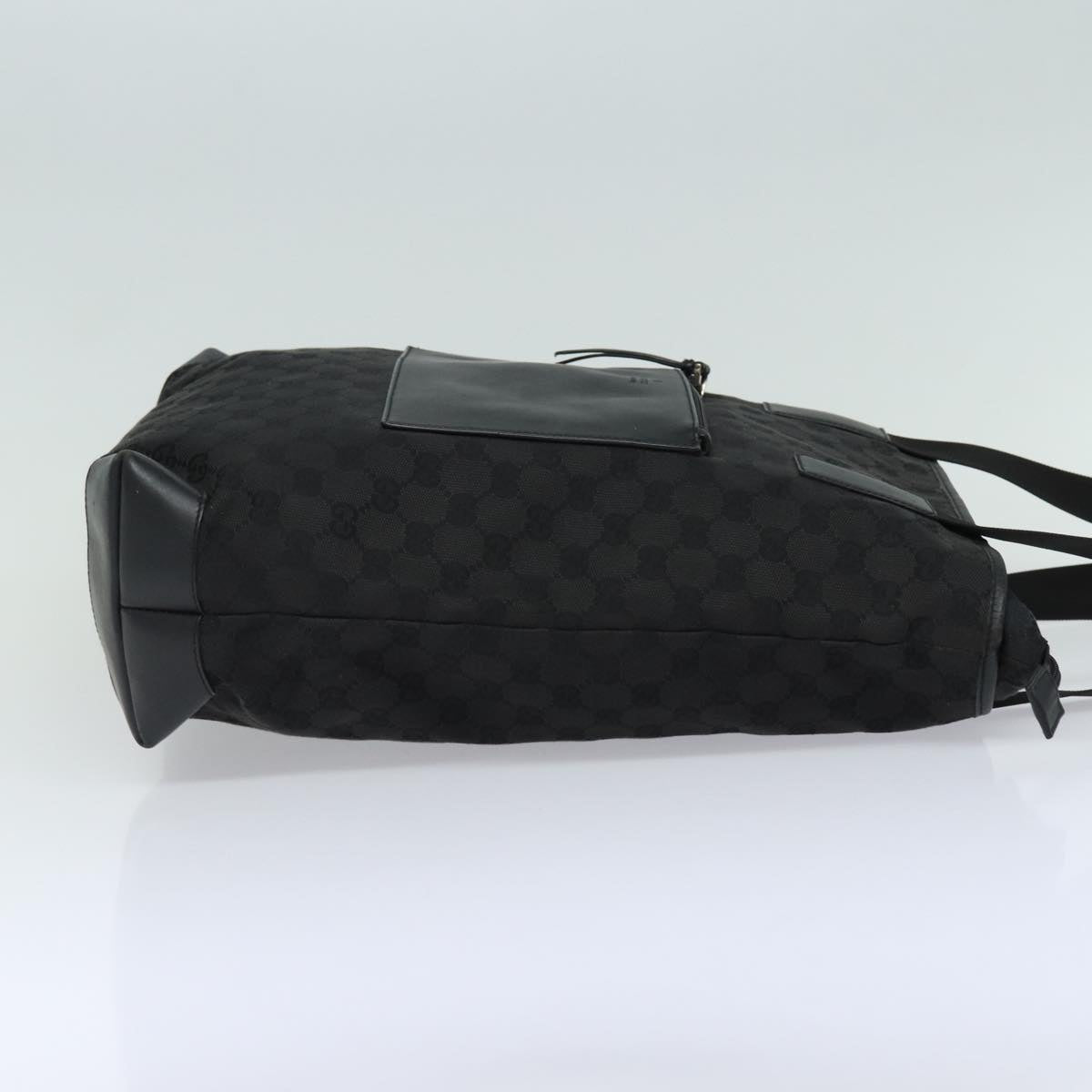 GUCCI GG Canvas Tote Bag Black 28892 79508