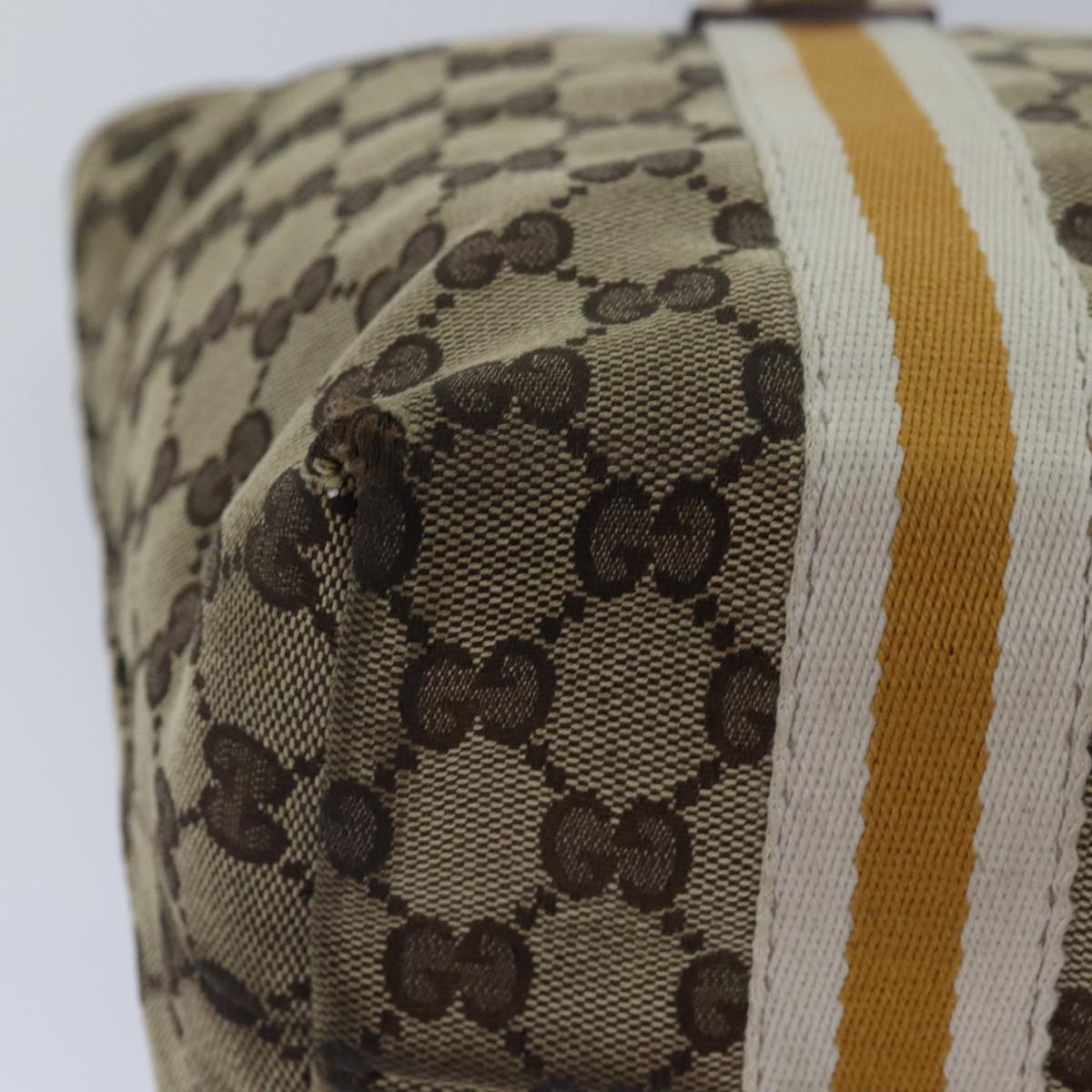 GUCCI GG Canvas Tote Bag Beige 137396 79542