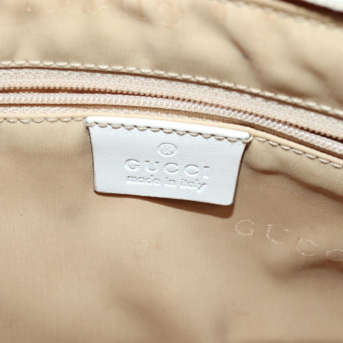 GUCCI Bamboo GG Canvas Hand Bag Beige 001 3865 79596