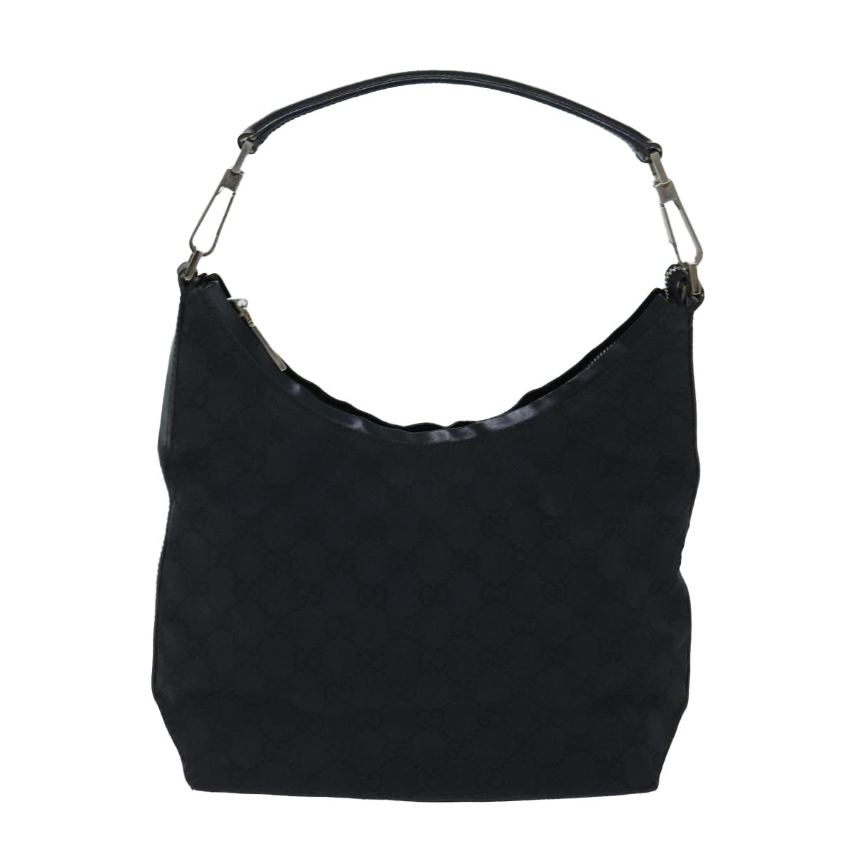 GUCCI GG Canvas Shoulder Bag Black 000 0602 79599