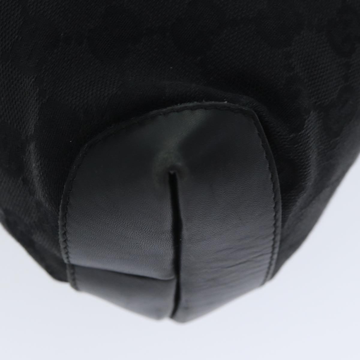 GUCCI GG Canvas Tote Bag Canvas Black 79649