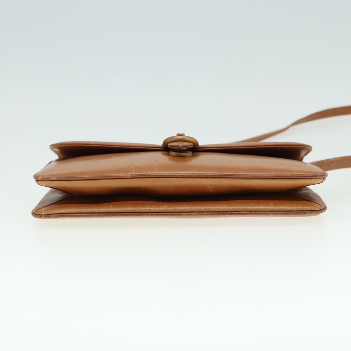 GUCCI Shoulder Bag Leather Brown 79733