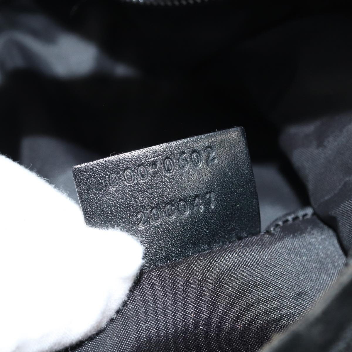 GUCCI Shoulder Bag Nylon Black 000 0602 79734