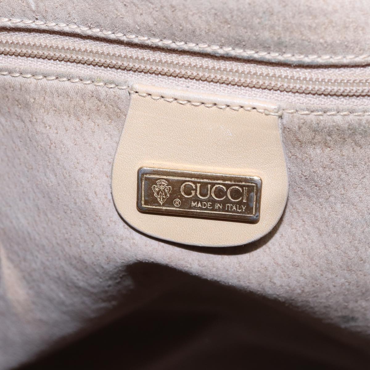 GUCCI Shoulder Bag Leather Beige 001 58 0933 79762