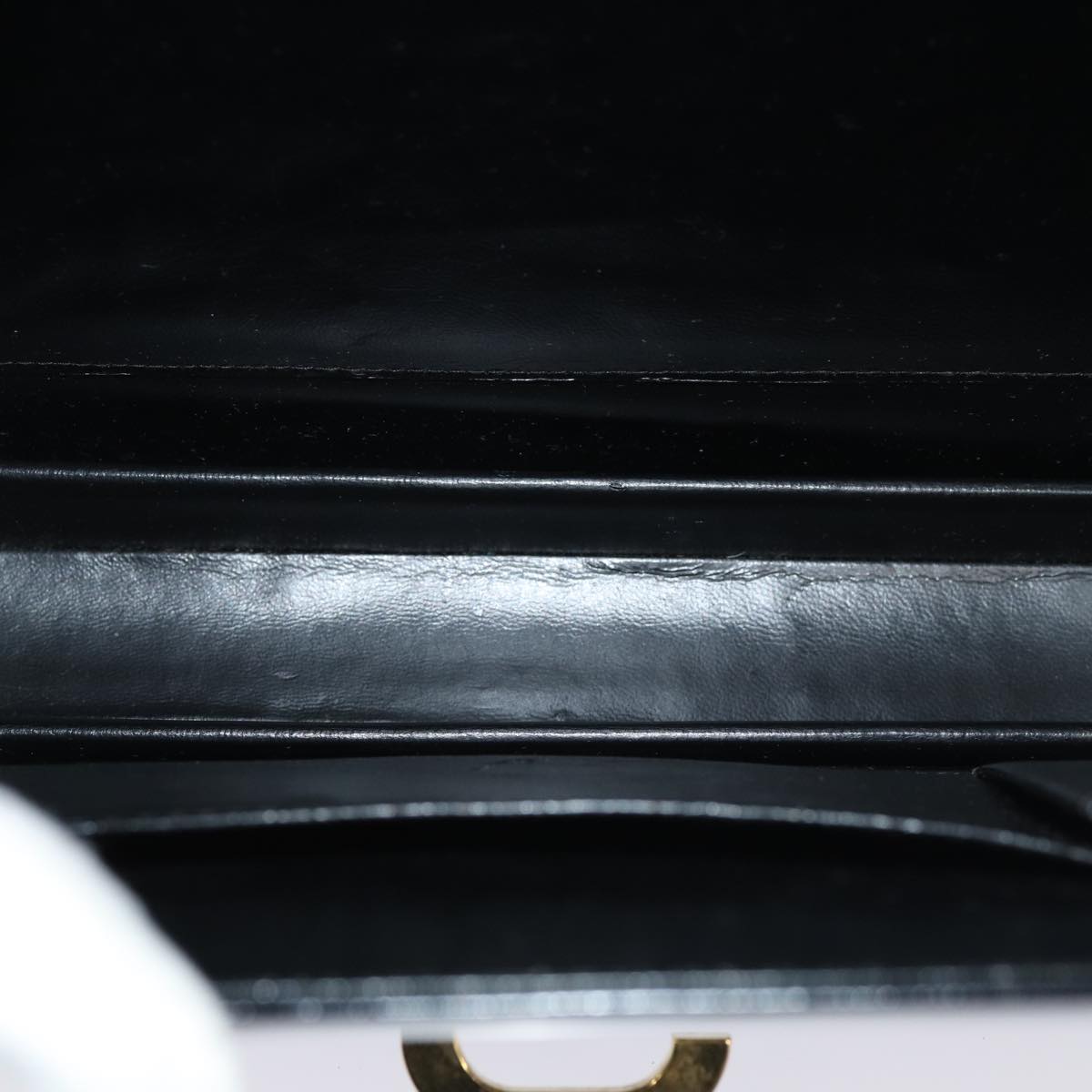 GUCCI Hand Bag Leather Black 79763