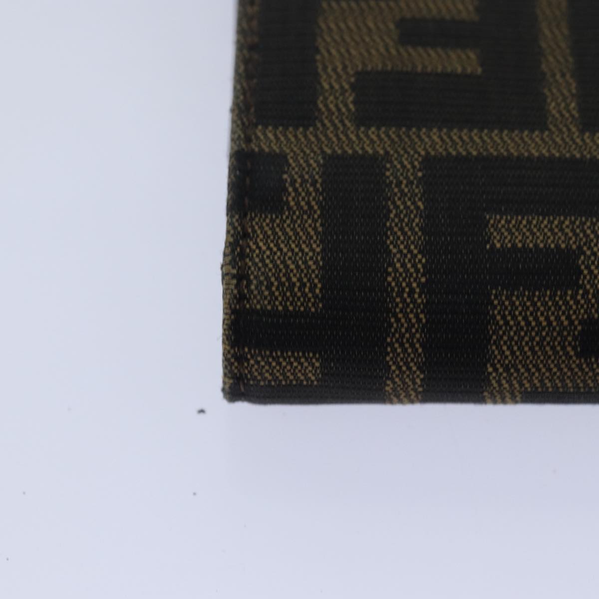 FENDI Zucca Canvas Wallet Black Brown 79791