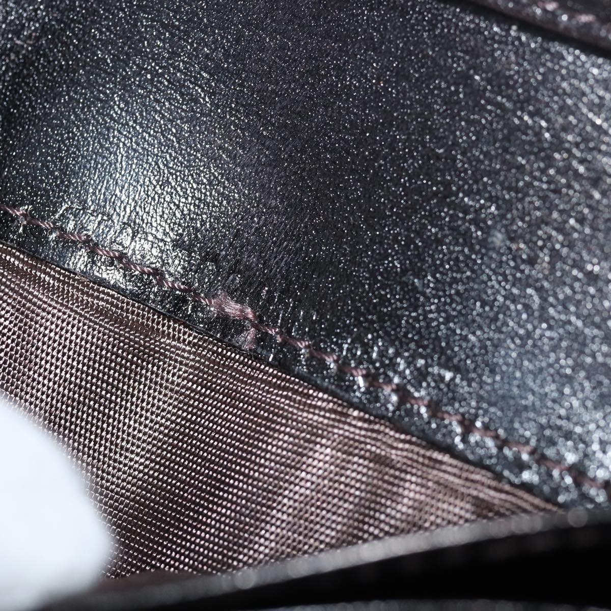 FENDI Zucca Canvas Wallet Black Brown 79791