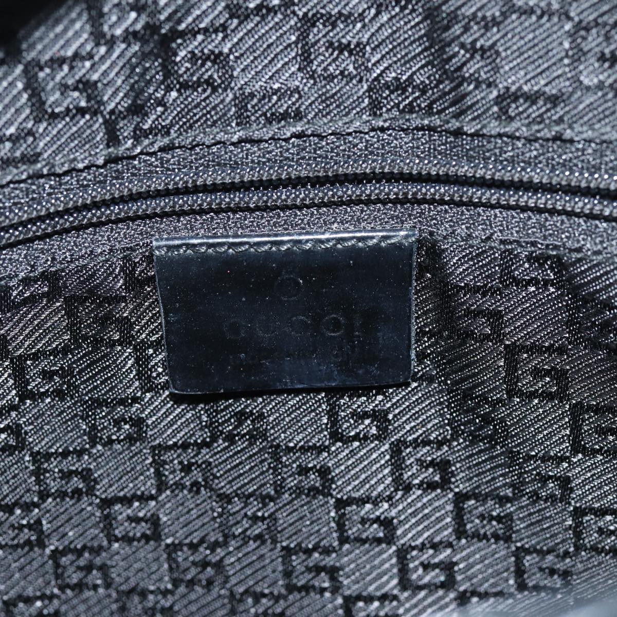 GUCCI Jackie Shoulder Bag Enamel Black 001 4272 79821