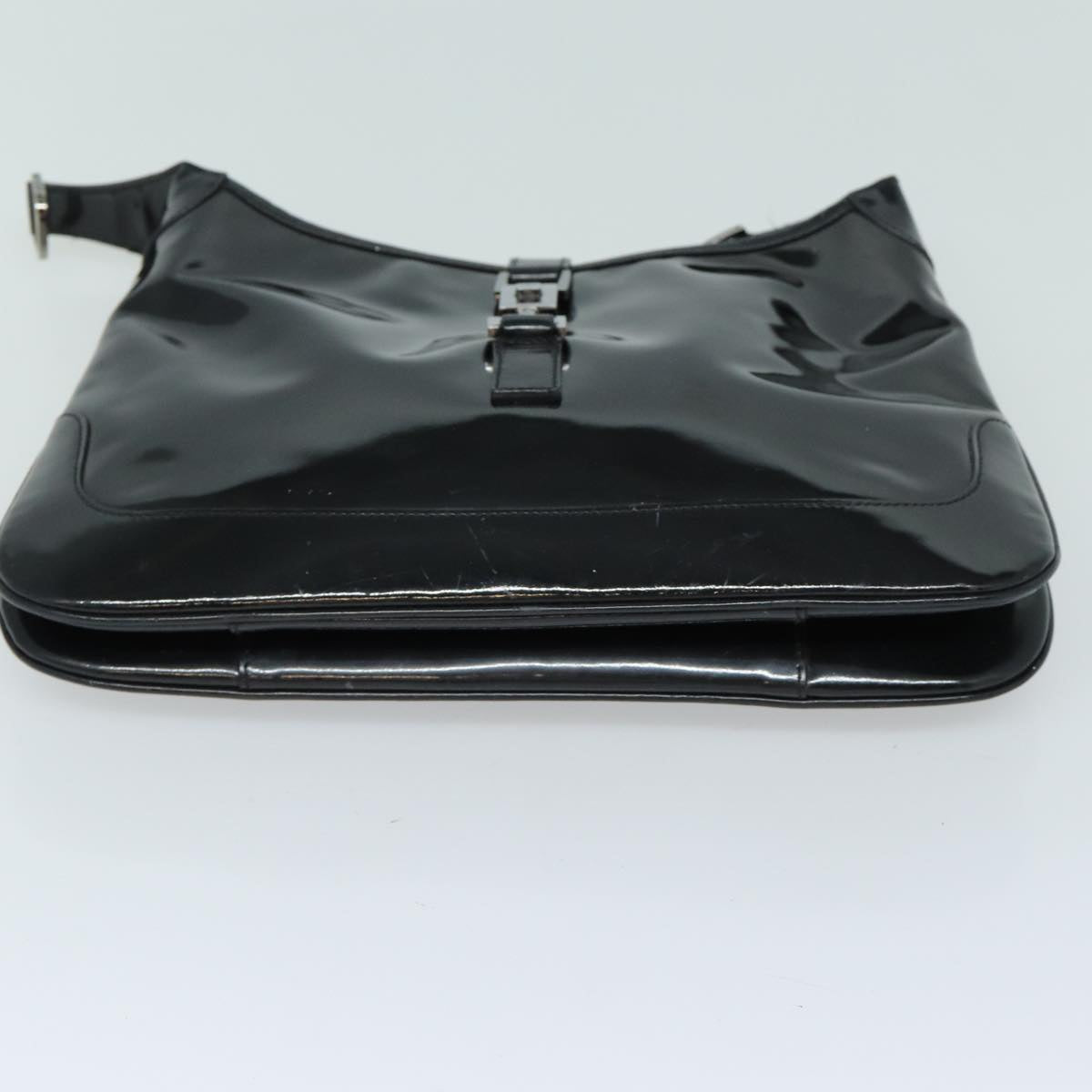 GUCCI Jackie Shoulder Bag Enamel Black 001 4272 79821