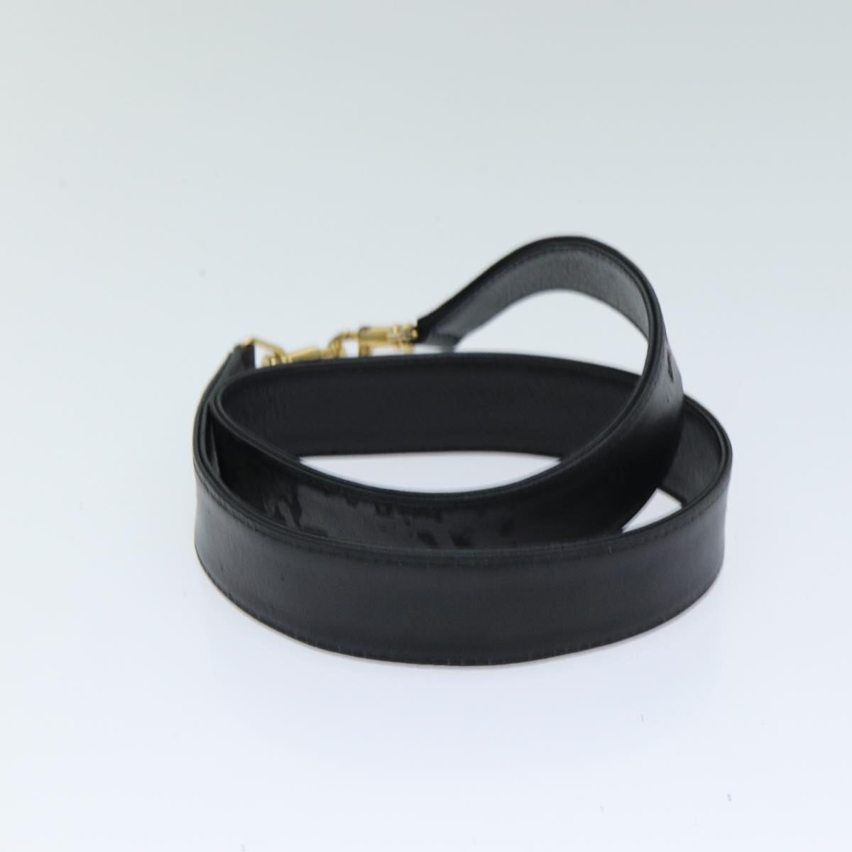 GUCCI Bamboo Hand Bag Leather 2way Black 79903