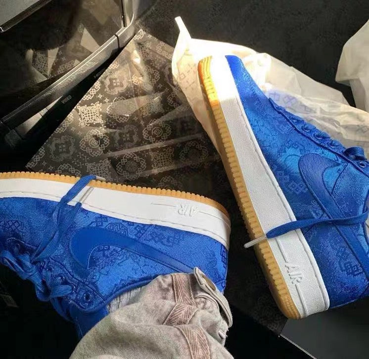 GLM - CLOT blue silk