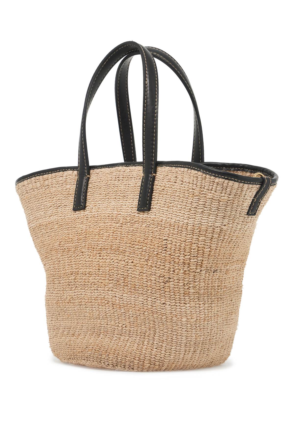 Stella Mccartney Raffia Shoulder Bag With Logo. Women