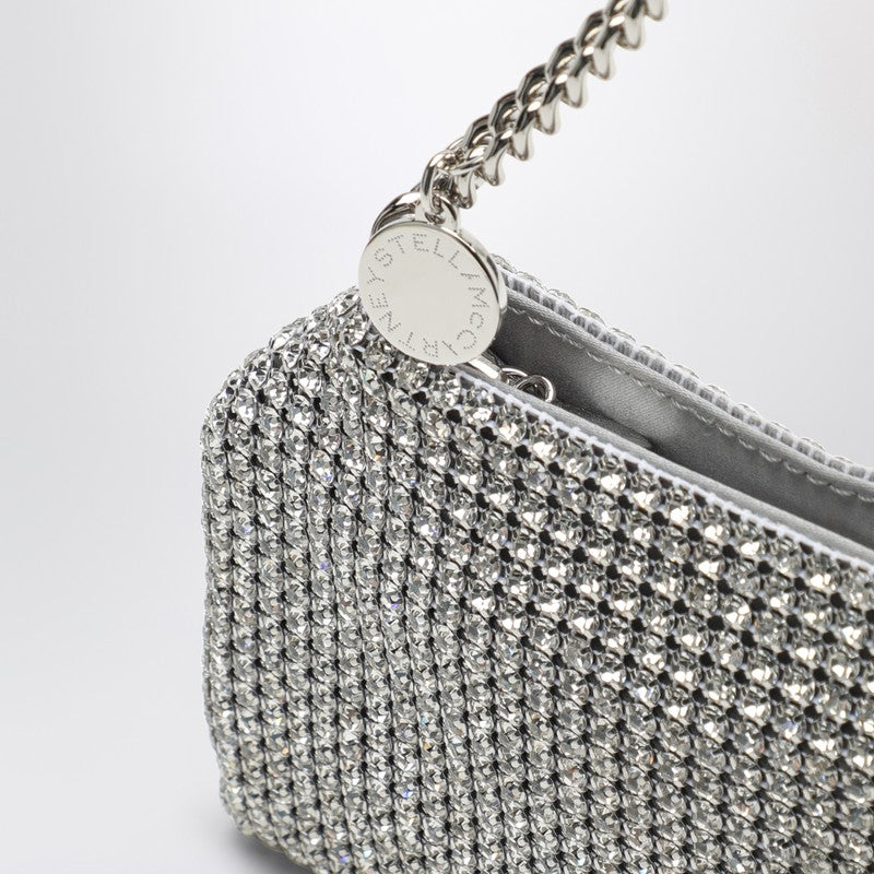 Stella Mccartney Falabella Mesh Shoulder Bag With Silver Crystals Women