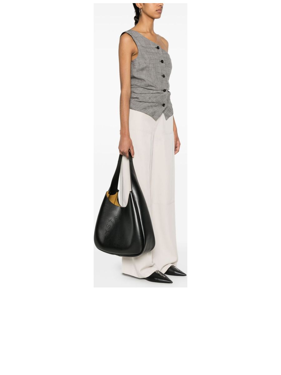 Faux Leather Cutout Shoulder Bag