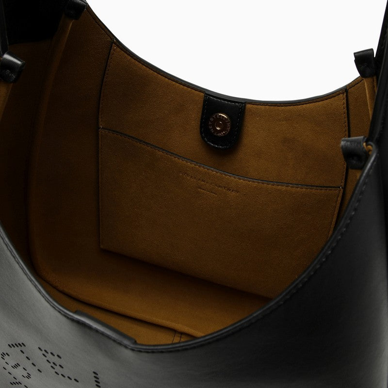 Stella Mccartney Black Logo Medium Tote Bag Women