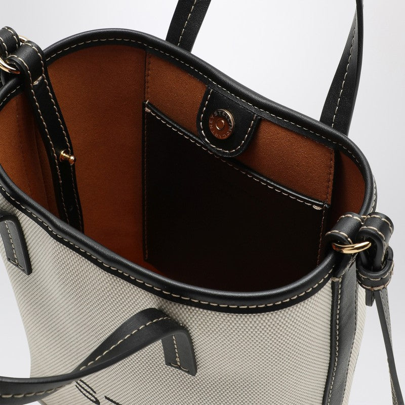 Stella Mccartney ÃƒÆ’Ã¢â‚¬Â°cru Cotton Blend Canvas Tote Bag With Logo Women
