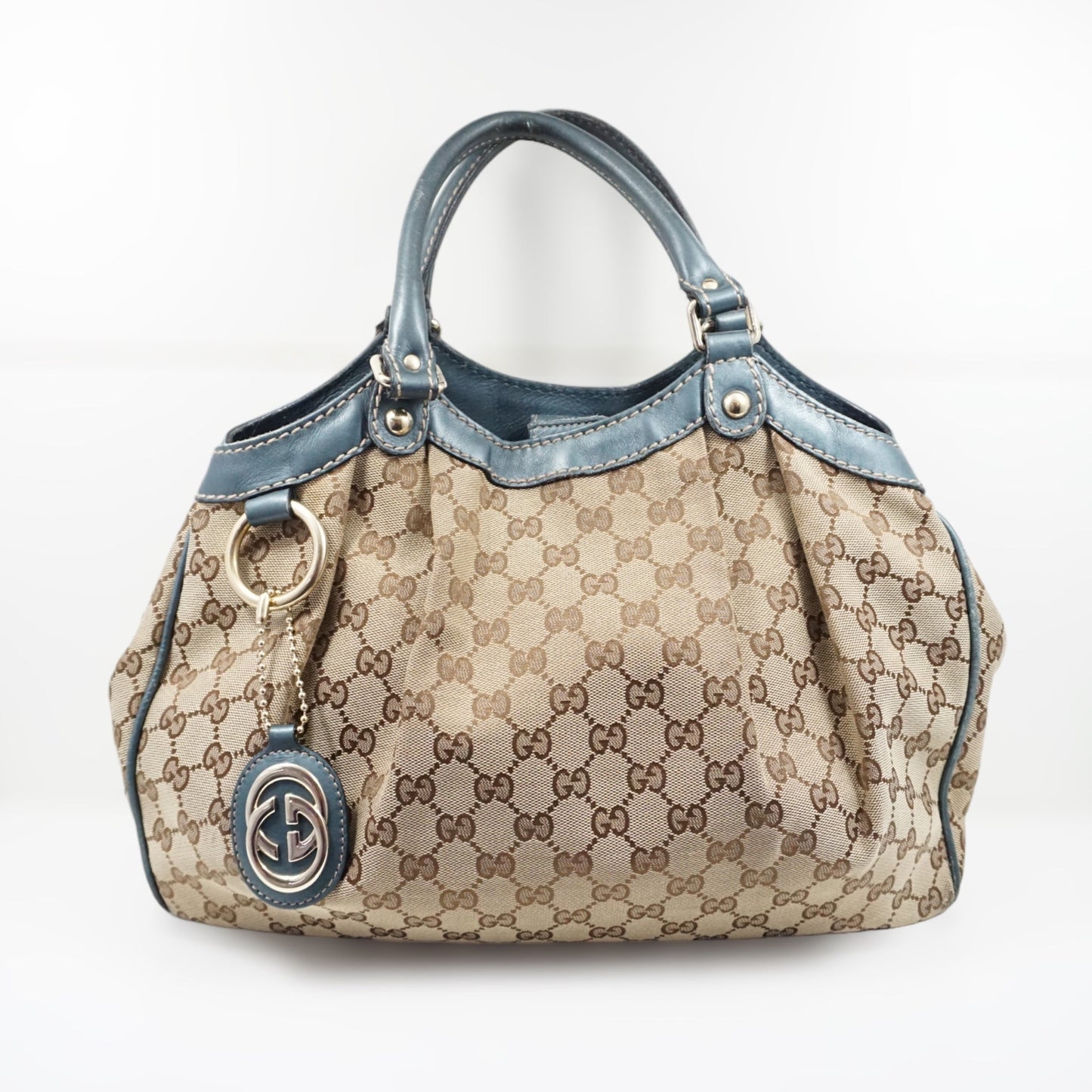 Gucci Skuldertaske BlÃƒÆ’Ã‚Â¥ LÃƒÆ’Ã‚Â¦der