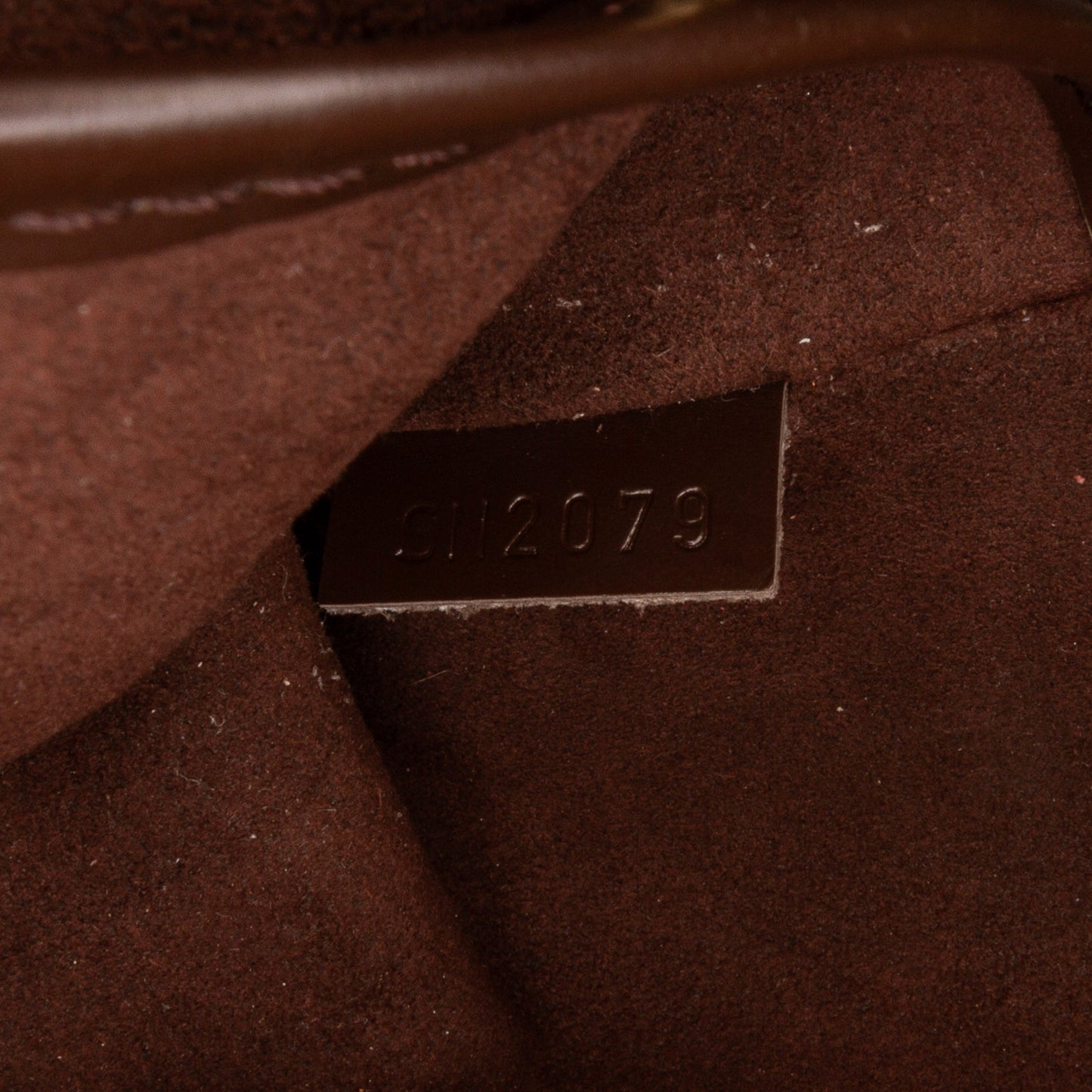 Brown Louis Vuitton Damier Ebene Saint Louis Pochette Clutch Bag