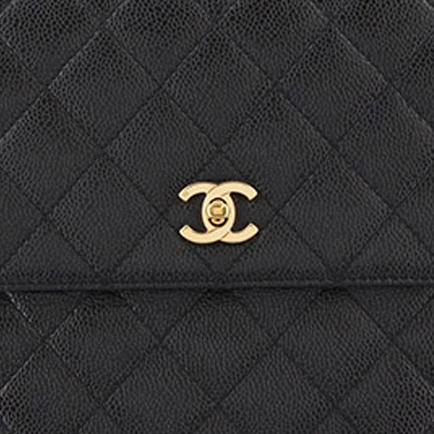 Chanel Kelly Bag Black Caviar Gold