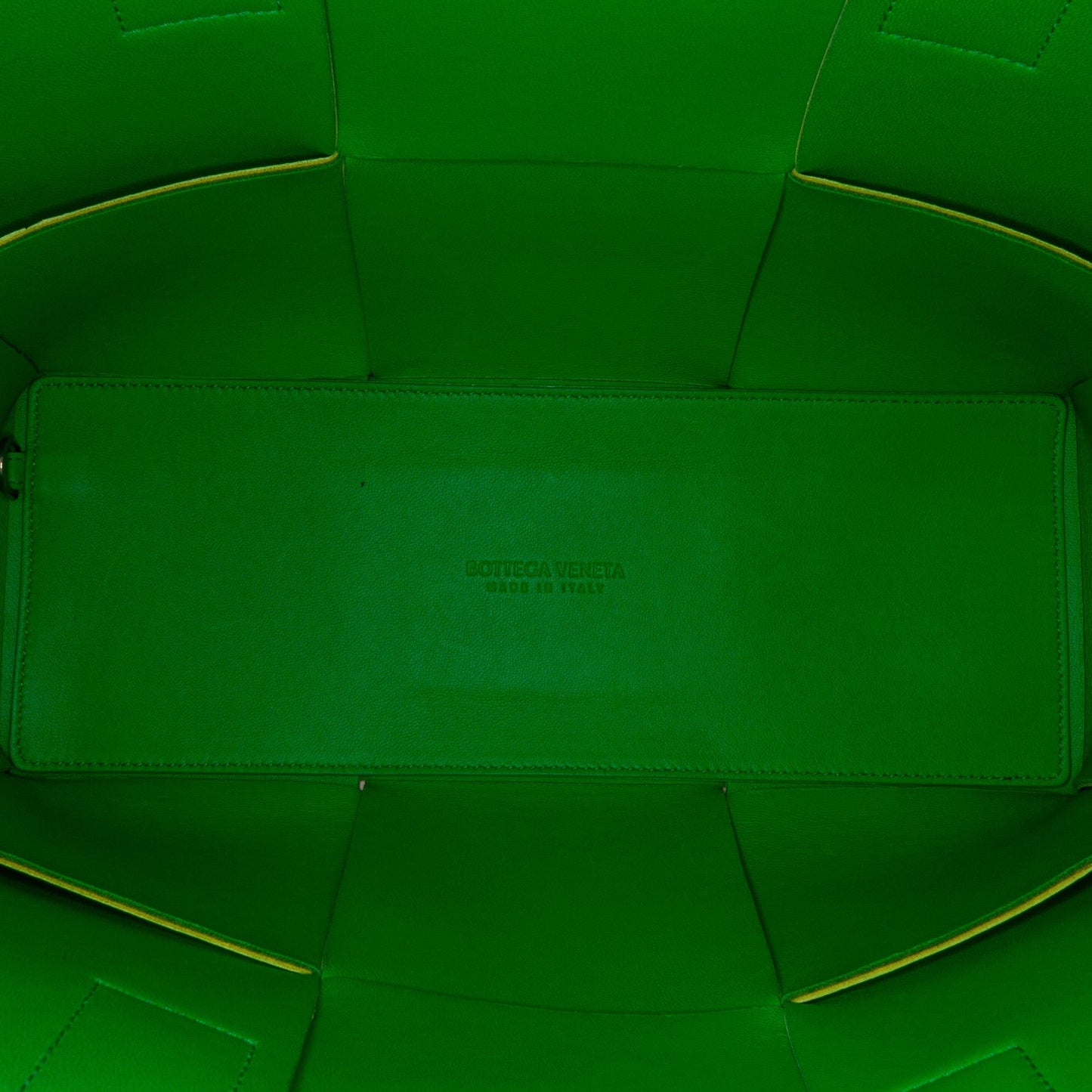 Green Bottega Veneta Maxi Intrecciato Small Arco Tote