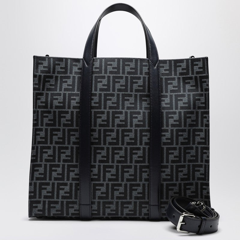 Fendi Shopper Bag In Ff Jacquard Fabric Men