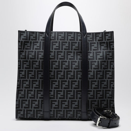 Fendi Shopper Bag In Ff Jacquard Fabric Men