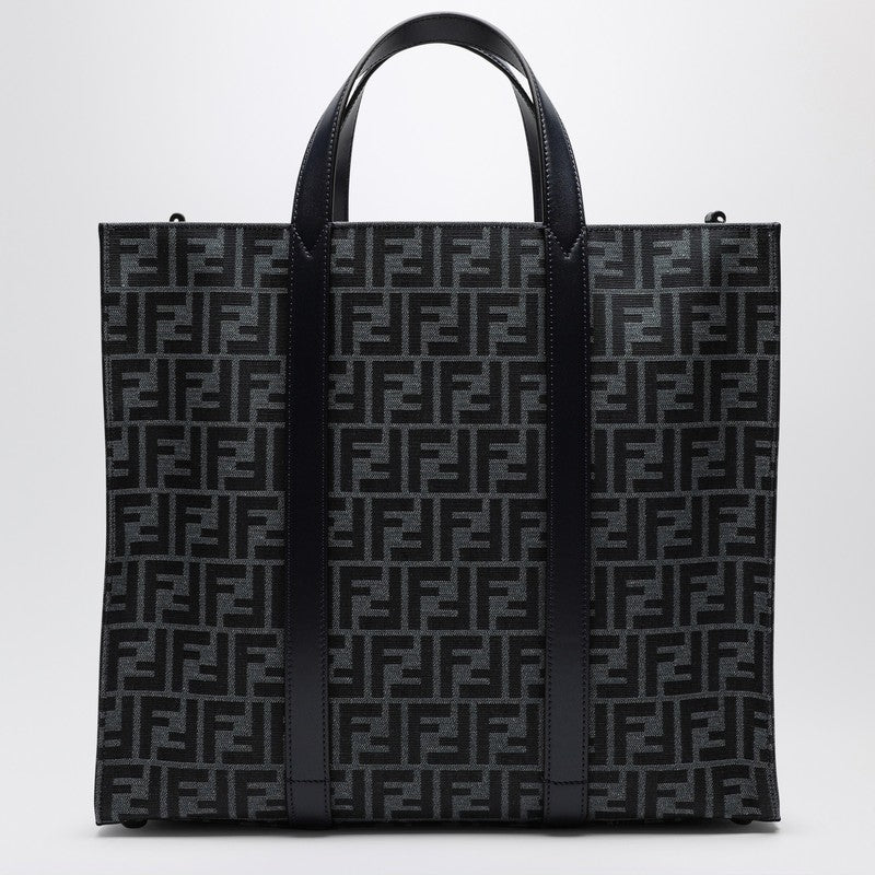 Fendi Shopper Bag In Ff Jacquard Fabric Men