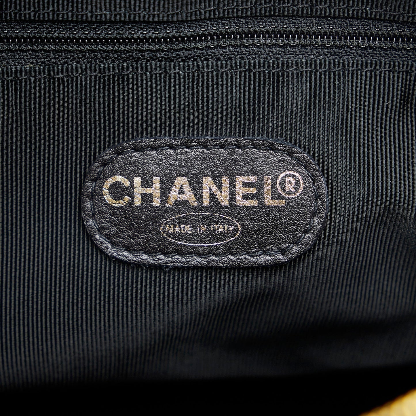 Chanel Triple CC Chain Tote Black Caviar Gold