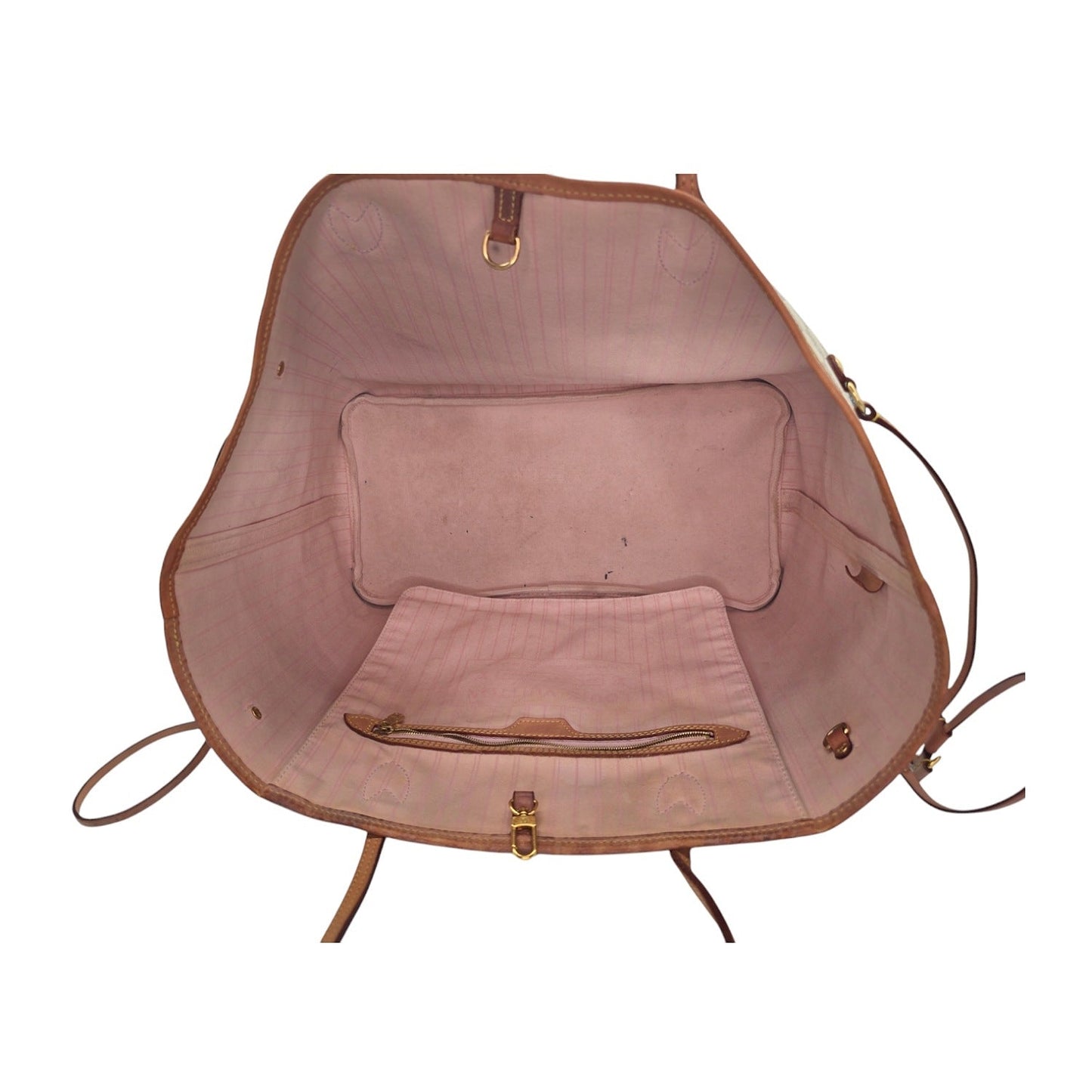Louis Vuitton Neverfull Damier Azur GM Tote Rose Ballerine