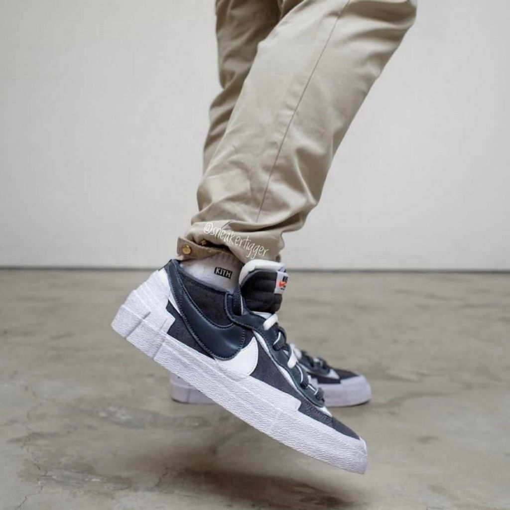 GLM - Sacai x Blazer Low Black & White