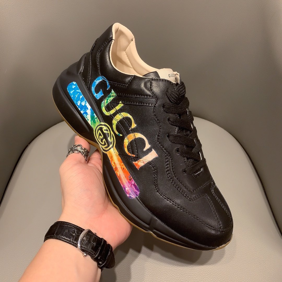 GLM-GCI  RHYTON VINTAGE TRAINER BLACK SNEAKER 145