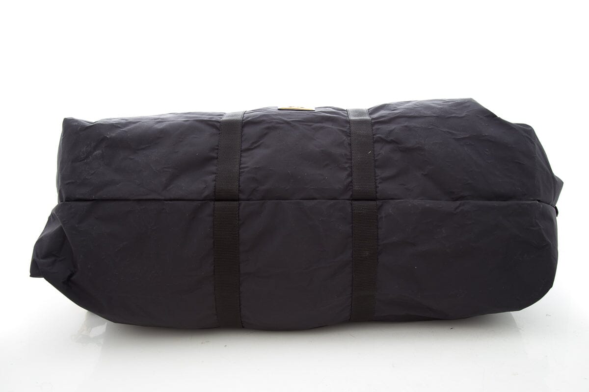 Moschino Black Nylon Weekender