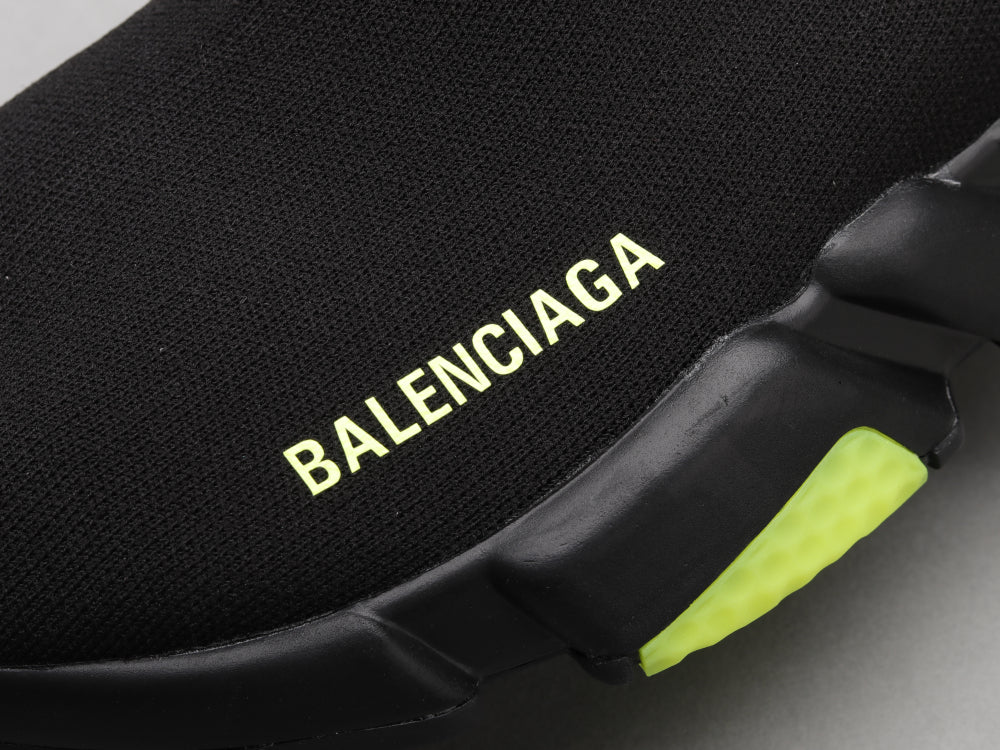 GLM - Bla Socks Air Cushion Black Green Sneaker