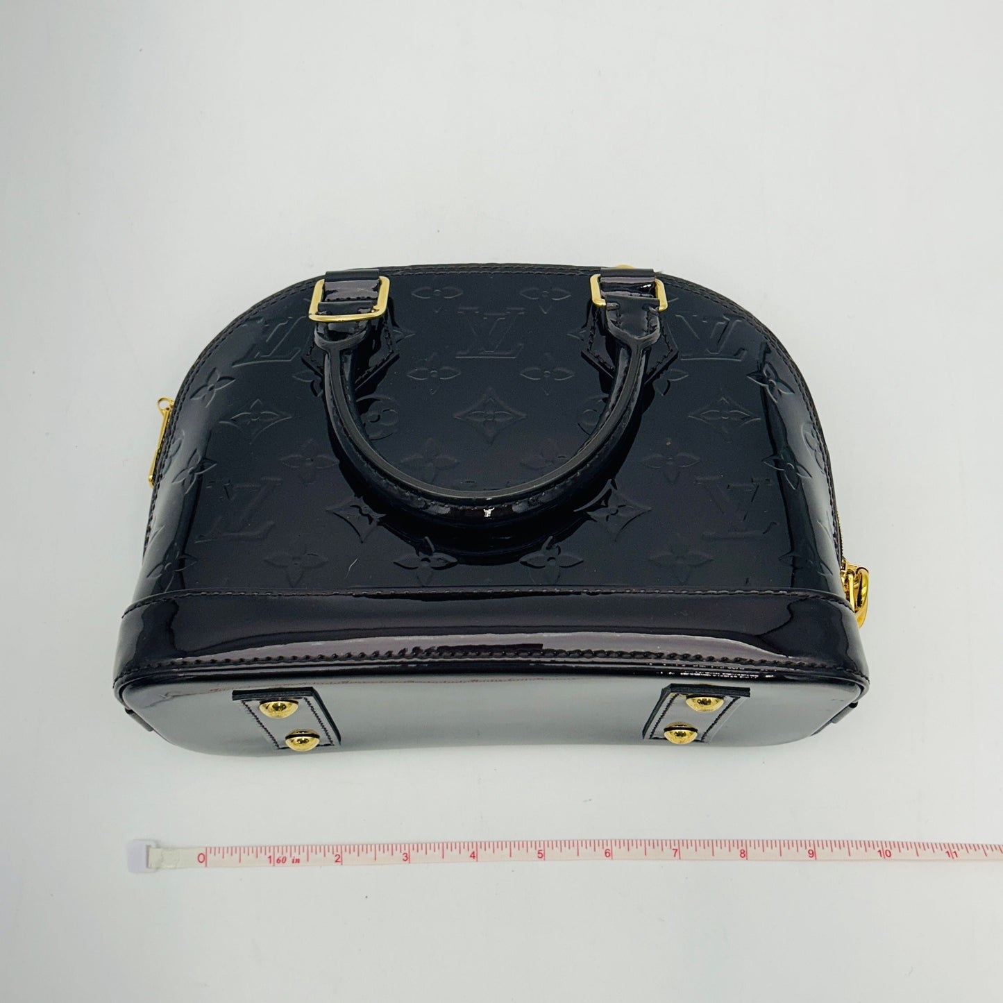 Louis Vuitton Black Monogram Vernis Alma BB Bag B1224GKDT6