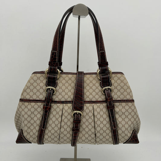 Celline Beige Crocodile Macadam Handbag