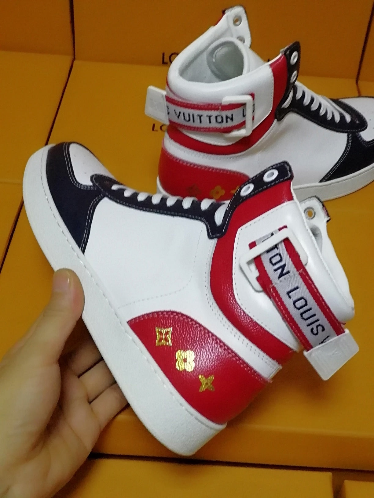 GLM - Luv Rivoli Black Red Sneaker