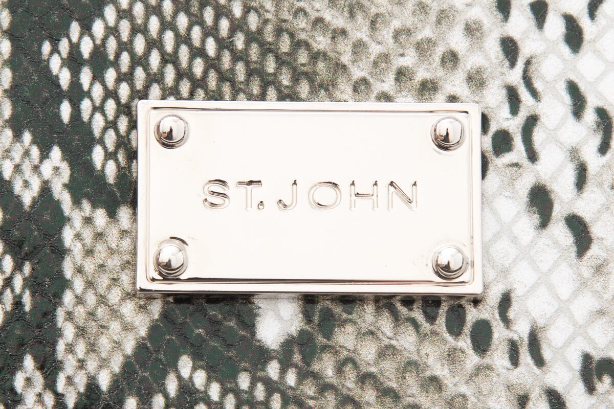 St John Snake Print Handbag