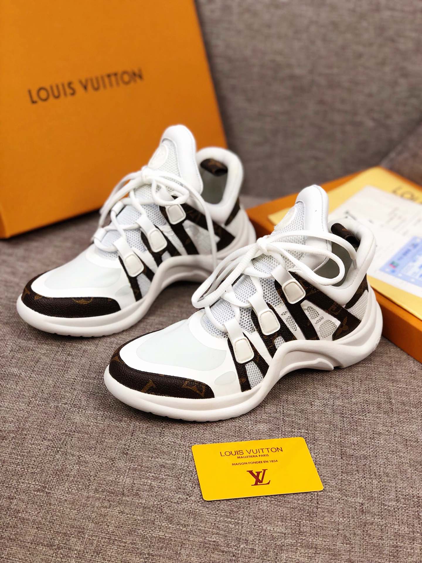 GLM - LUV Archlight White Brown Sneaker