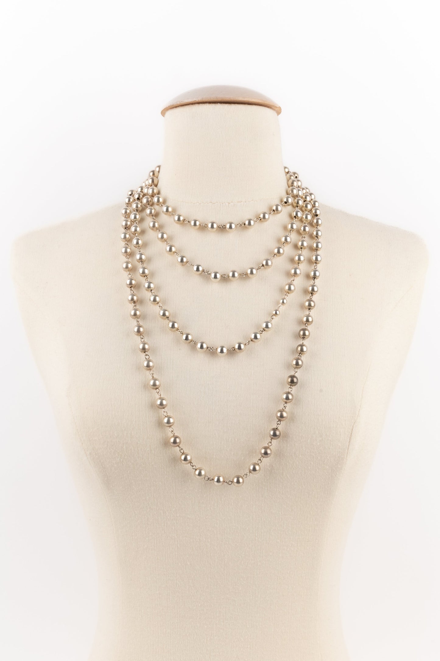 Collier argentÃ© Chanel