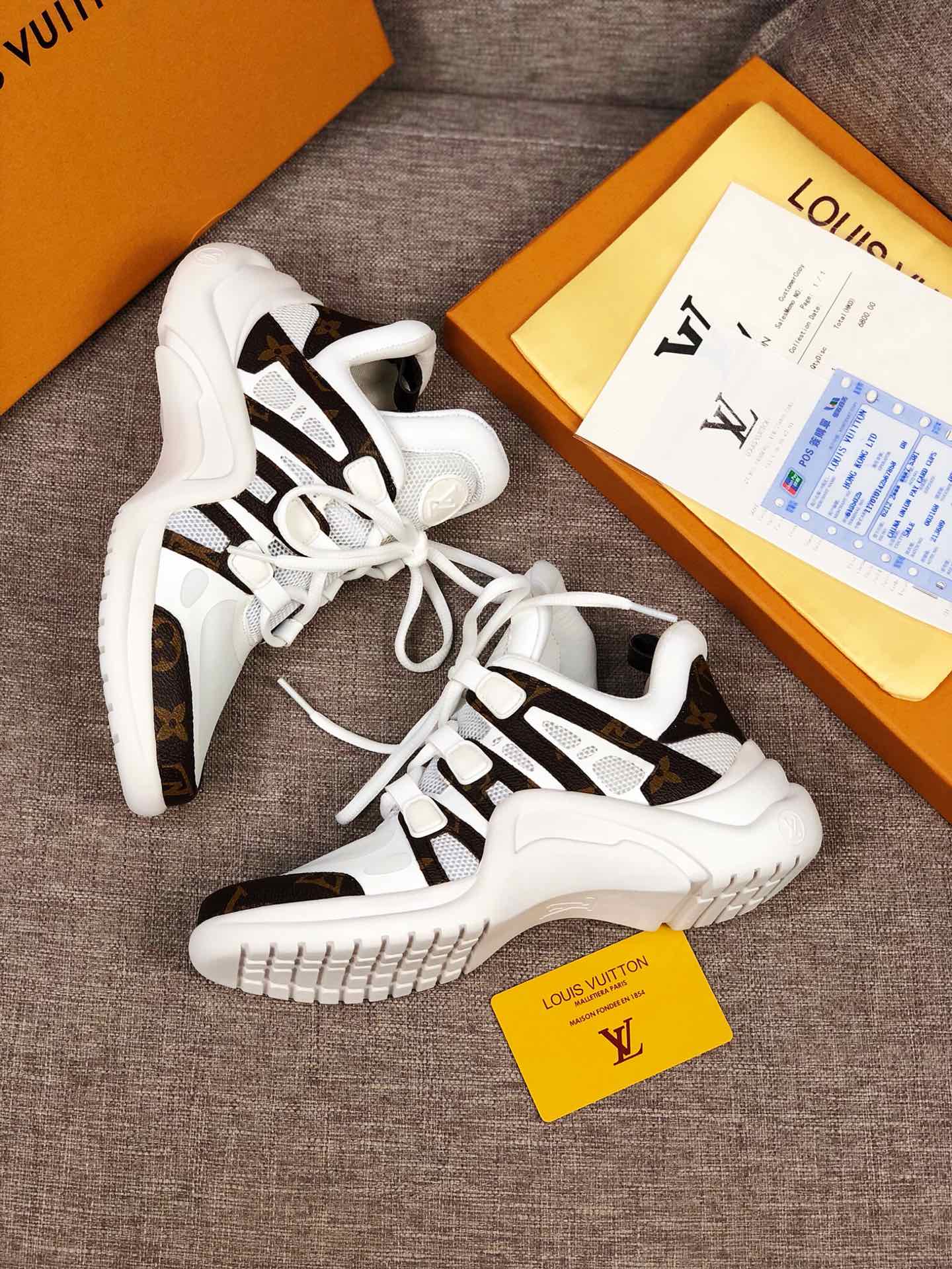 GLM - LUV Archlight White Brown Sneaker
