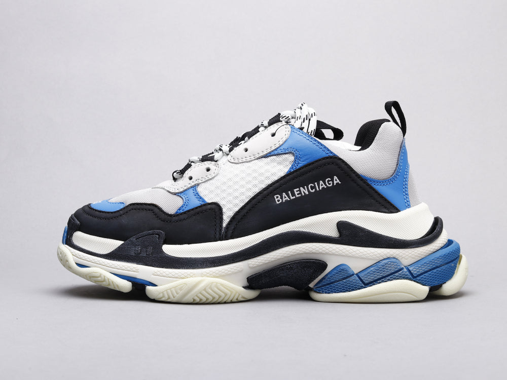 GLM - Bla Triple S Black And White Blue Sneaker