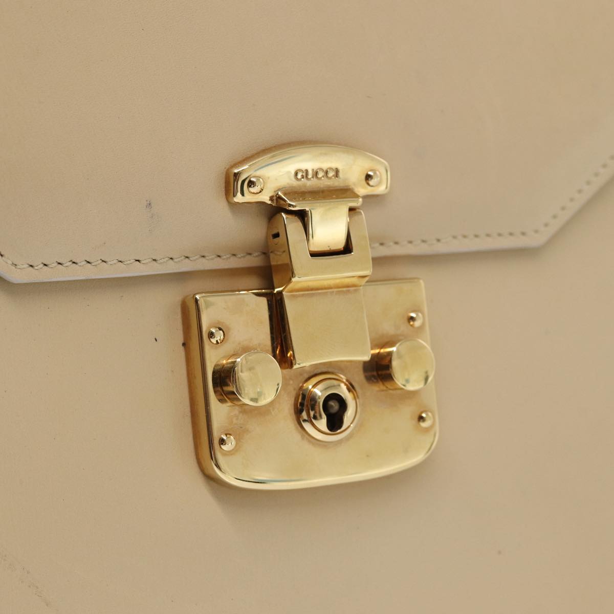 GUCCI Hand Bag Leather Beige 000 2026 0258 80068