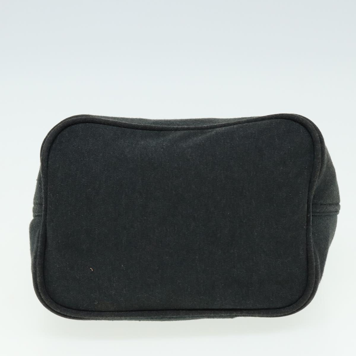 FENDI Mamma Baguette Shoulder Bag Nylon Gray 80089