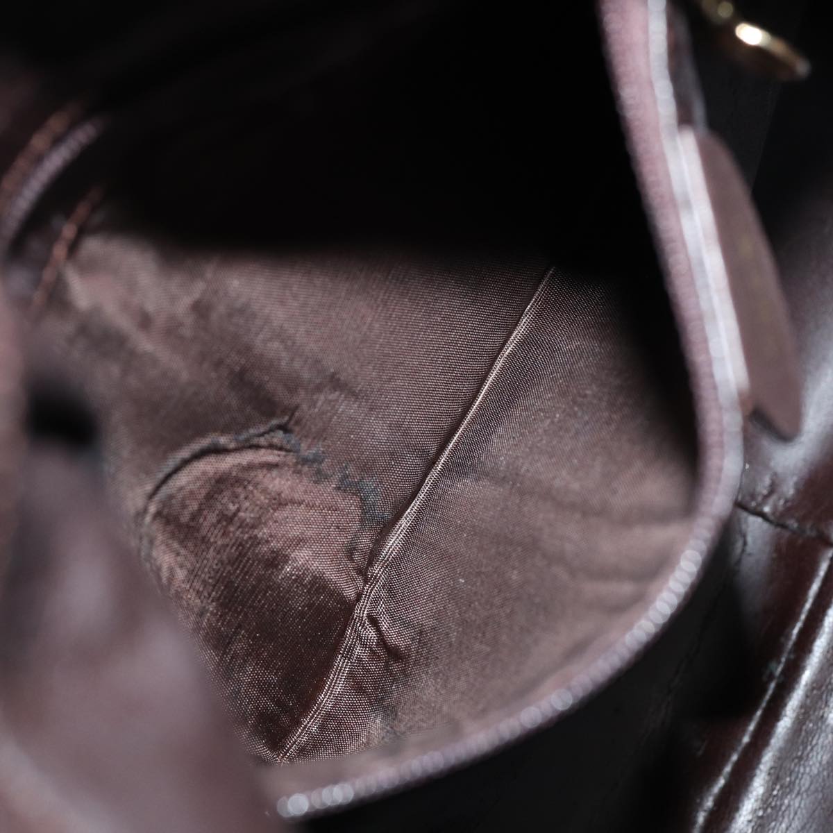 GUCCI Bamboo Shoulder Bag Leather 2way Brown 001 2123 1577 80117