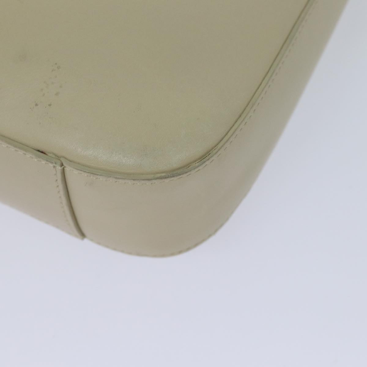 GUCCI Shoulder Bag Leather White 001 3812 80118